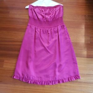 Maeve fuscia silk dress. Size 12.